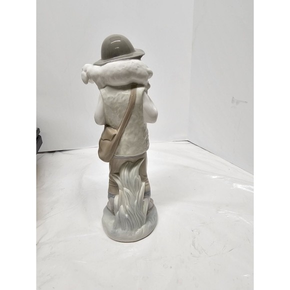 Young Shepherd Boy Lamb Zaphir Spain Vintage Figurine By Lladro - Picture 6 of 13